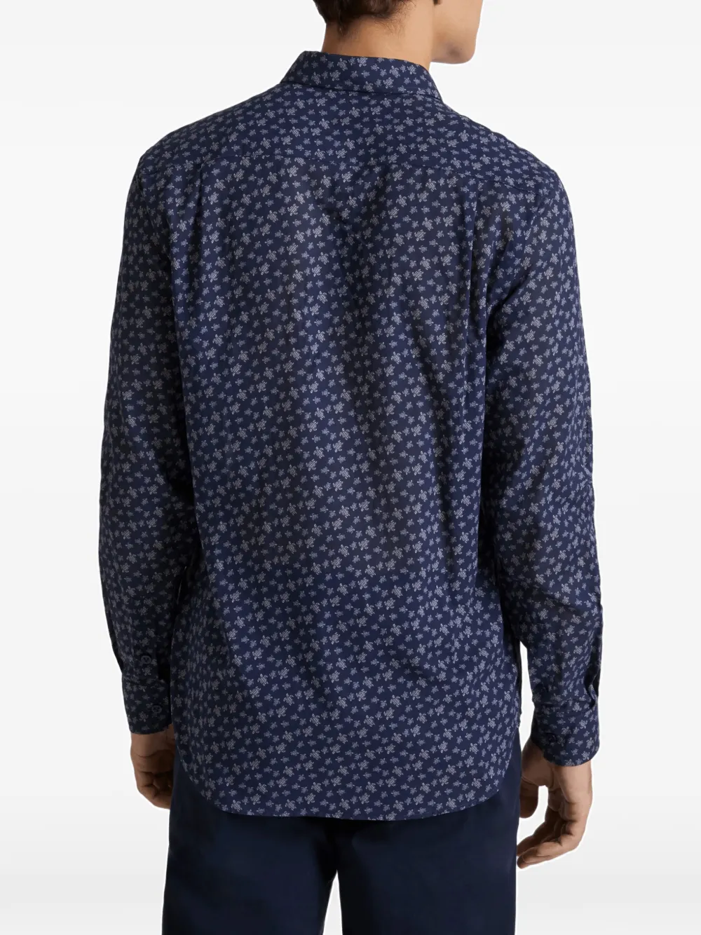 Vilebrequin Katoenen T-shirt met schildpad-print Blauw