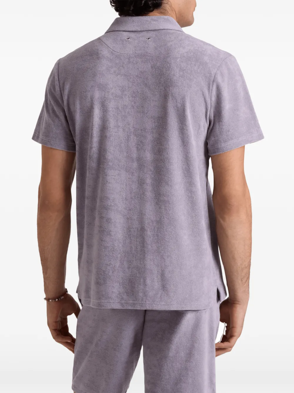 Vilebrequin Basstof bowlingshirt Paars