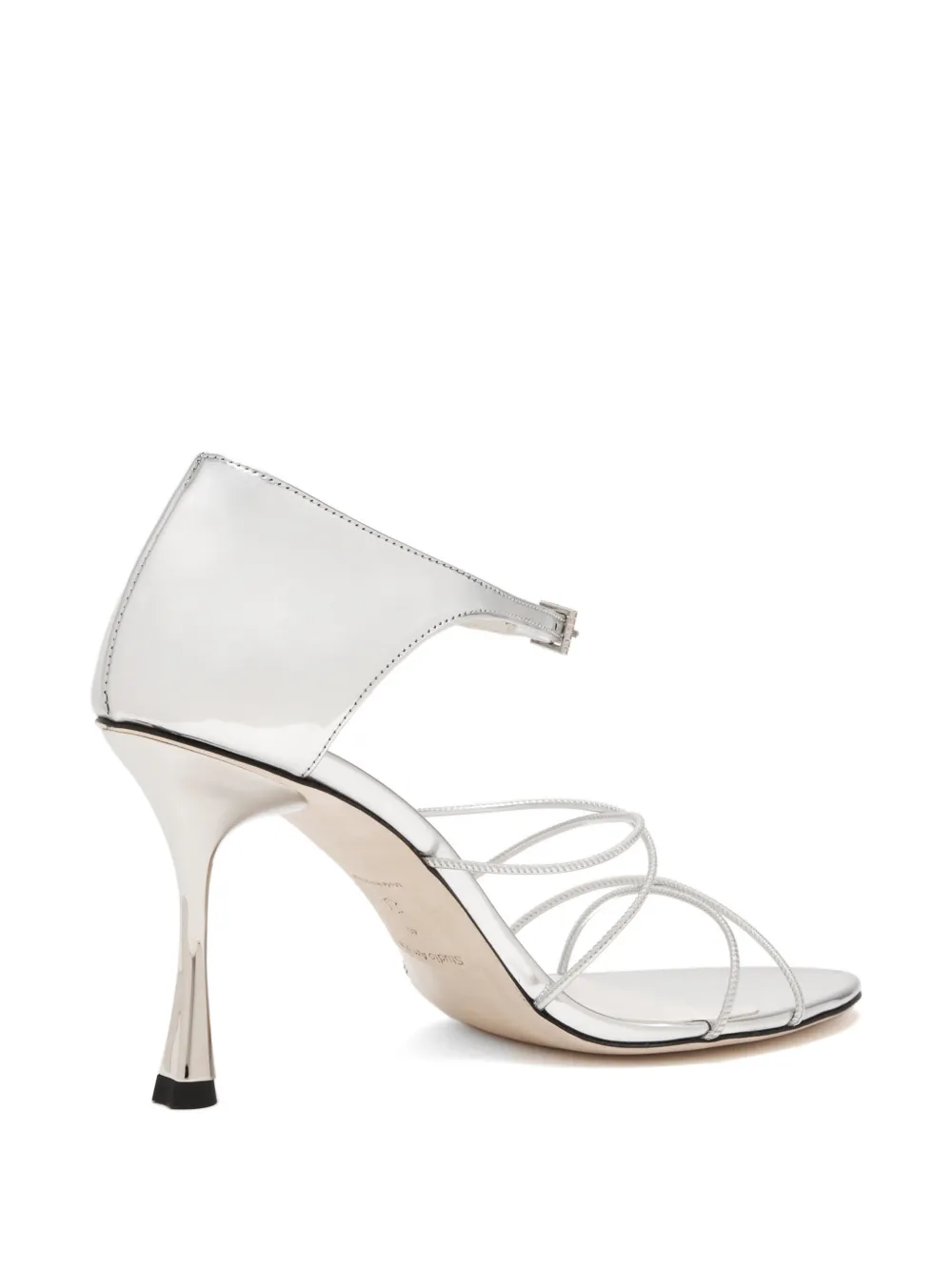 Studio Amelia Greta strappy heeled sandals Zilver
