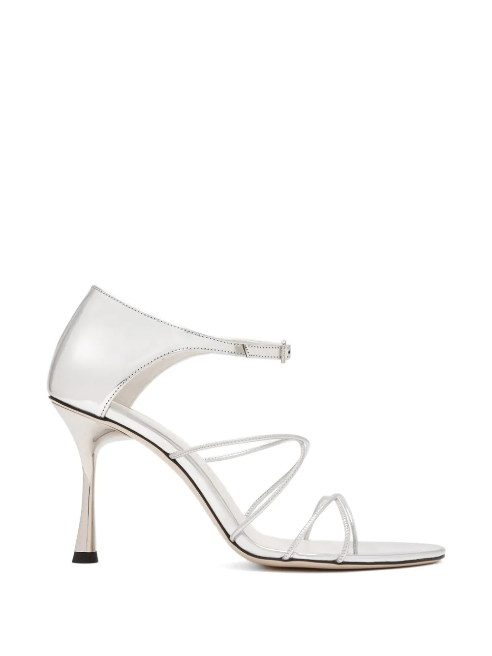 Studio Amelia Greta strappy heeled sandals Zilver