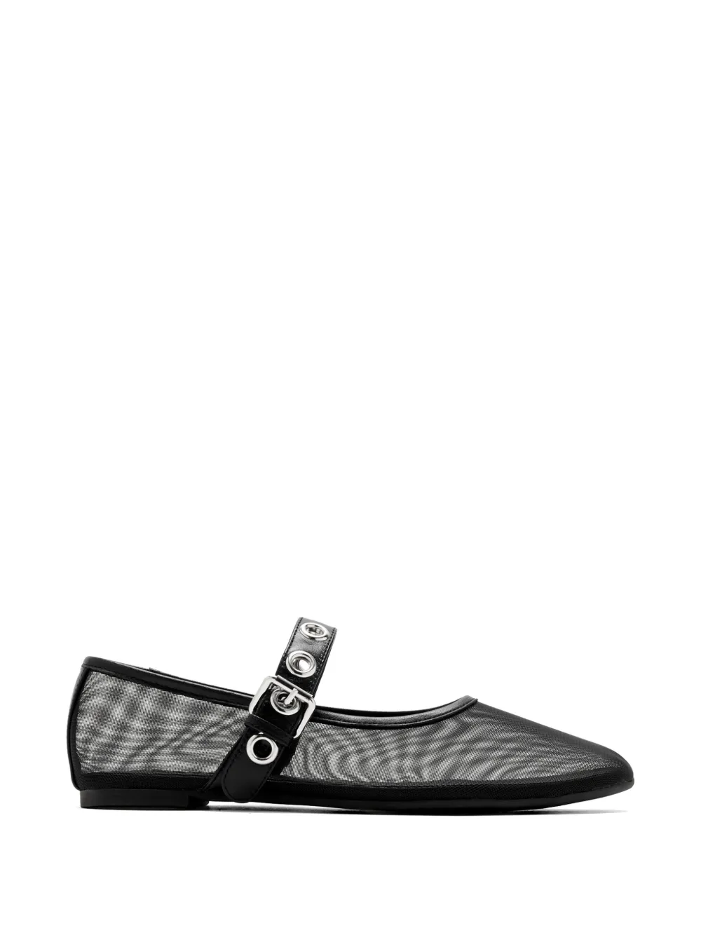Senso Constance eyelet-strap ballet flats - Nero