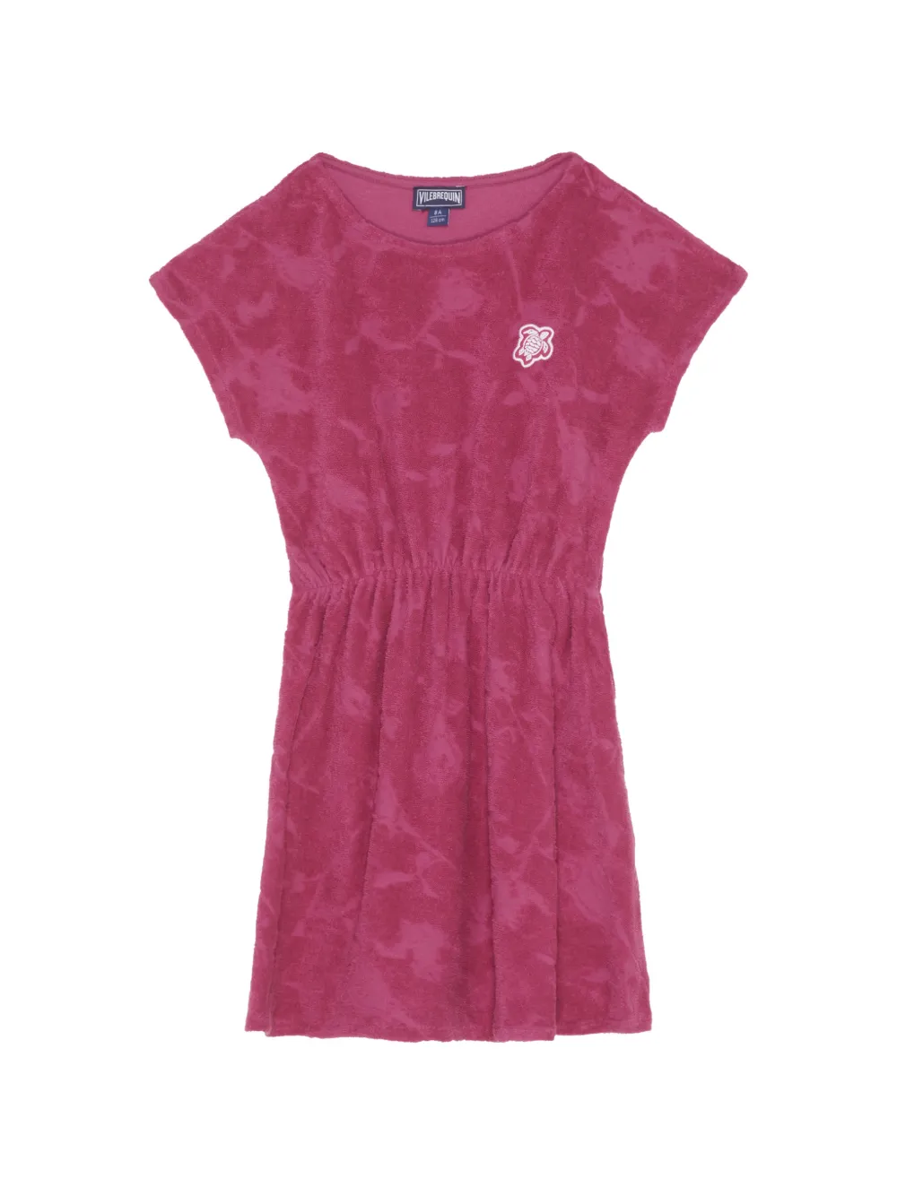 Vilebrequin Kids Roses jacquard terry dress - Rosa