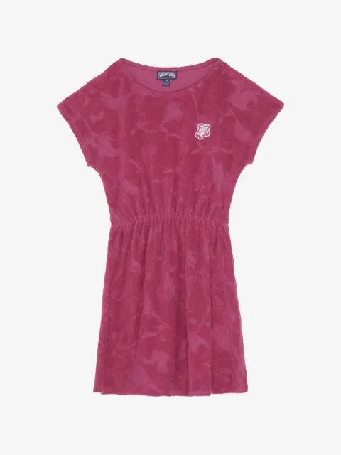 Vilebrequin Kids vestido Roses en jacquard