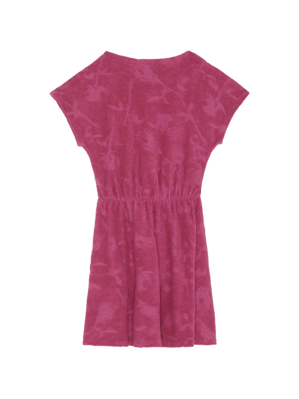 Vilebrequin Kids Roses badstof jurk met jacquard Roze