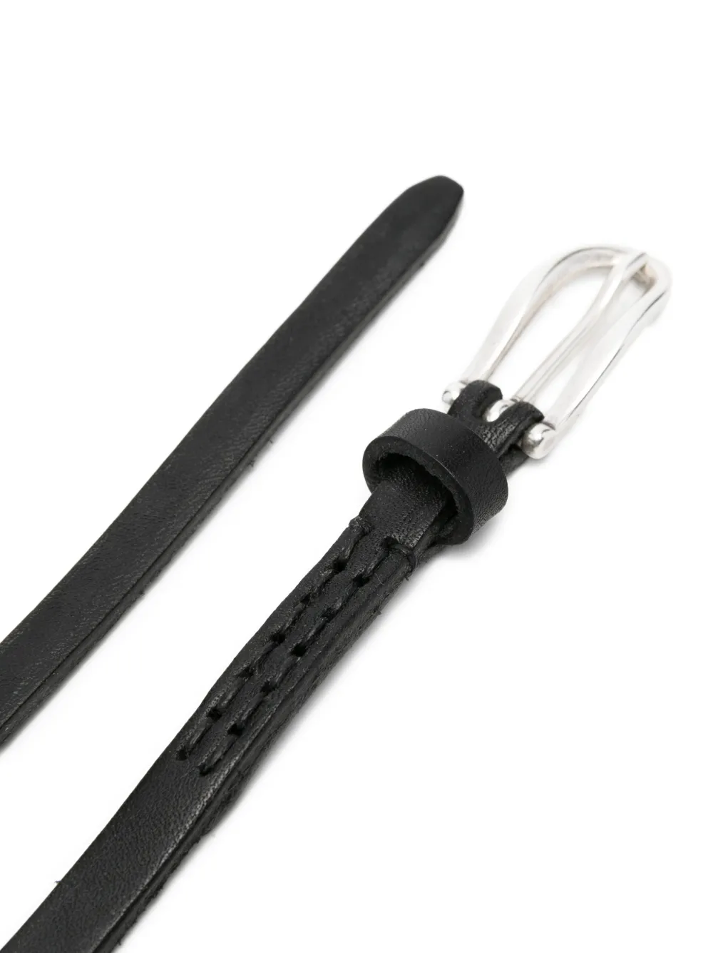  Our Legacy Billow Leather Belt - Black 