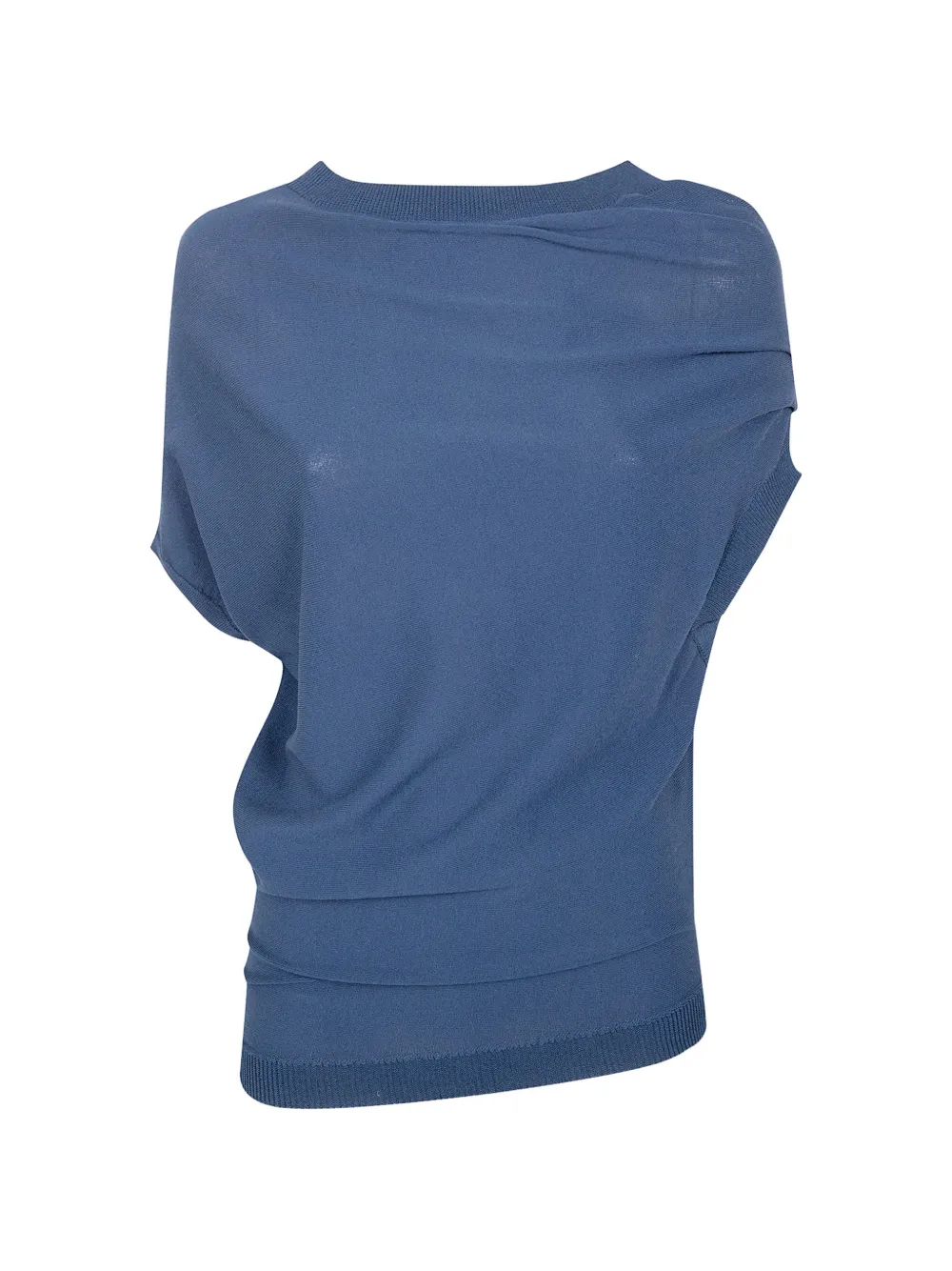 Liviana Conti draped sweater - Blu