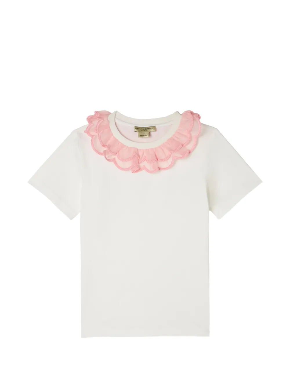 Stella McCartney Kids ruffled T-shirt - Bianco