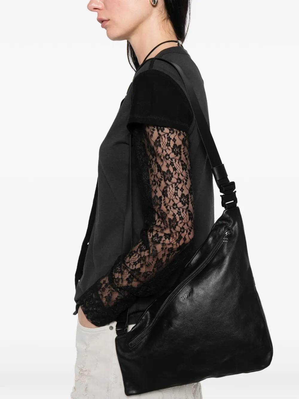  Trippen Book B Cross Body Bag - Black 