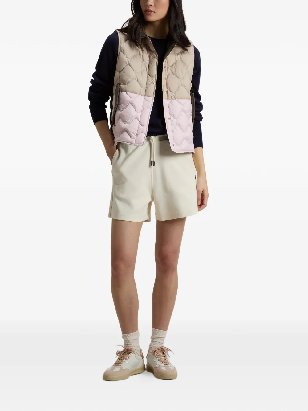 Woolrich Heritage gewatteerde top Groen