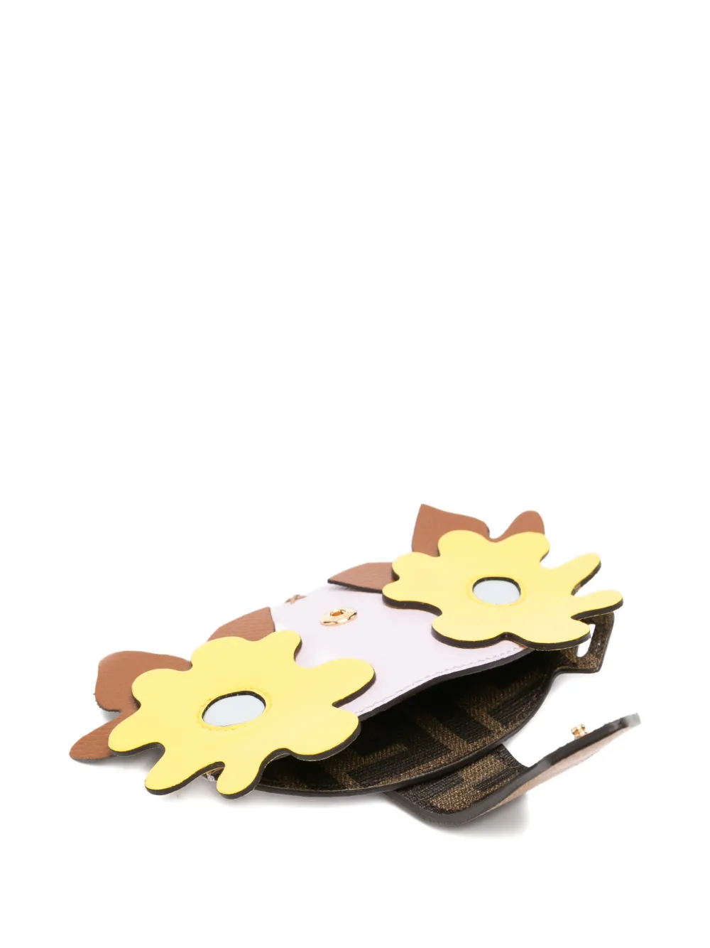 FENDI Portemonnee met bloem-applicatie Paars