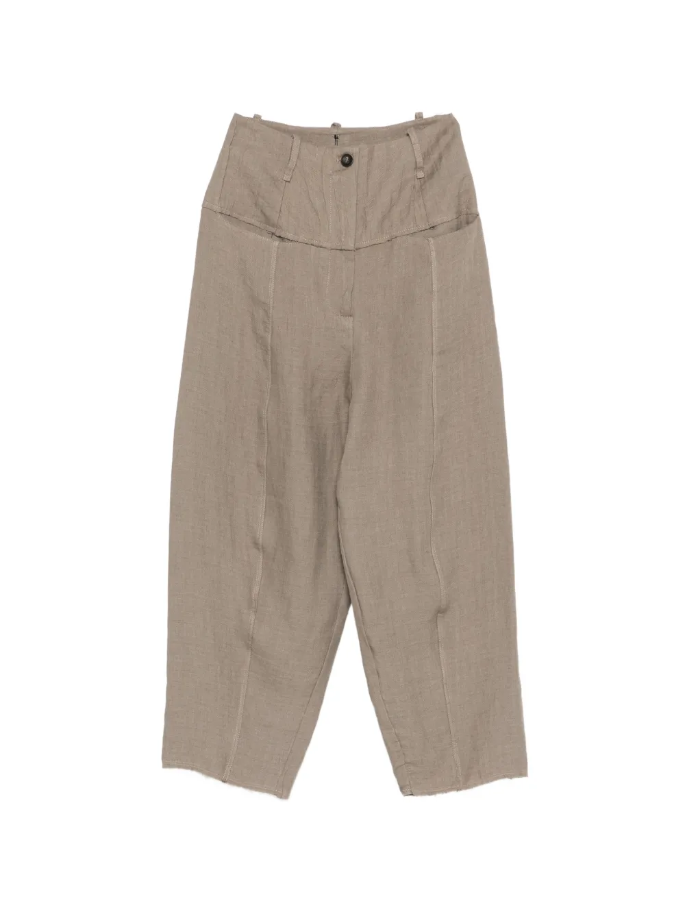 Masnada Belt-loop Pocket Trousers In Brown