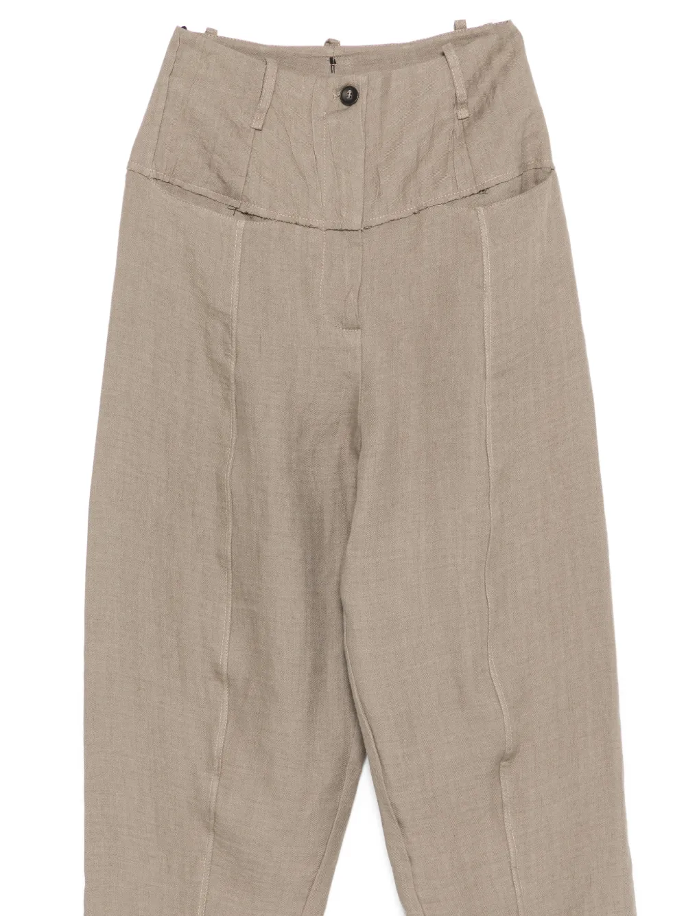  Masnada Belt-loop Pocket Trousers - Neutrals 