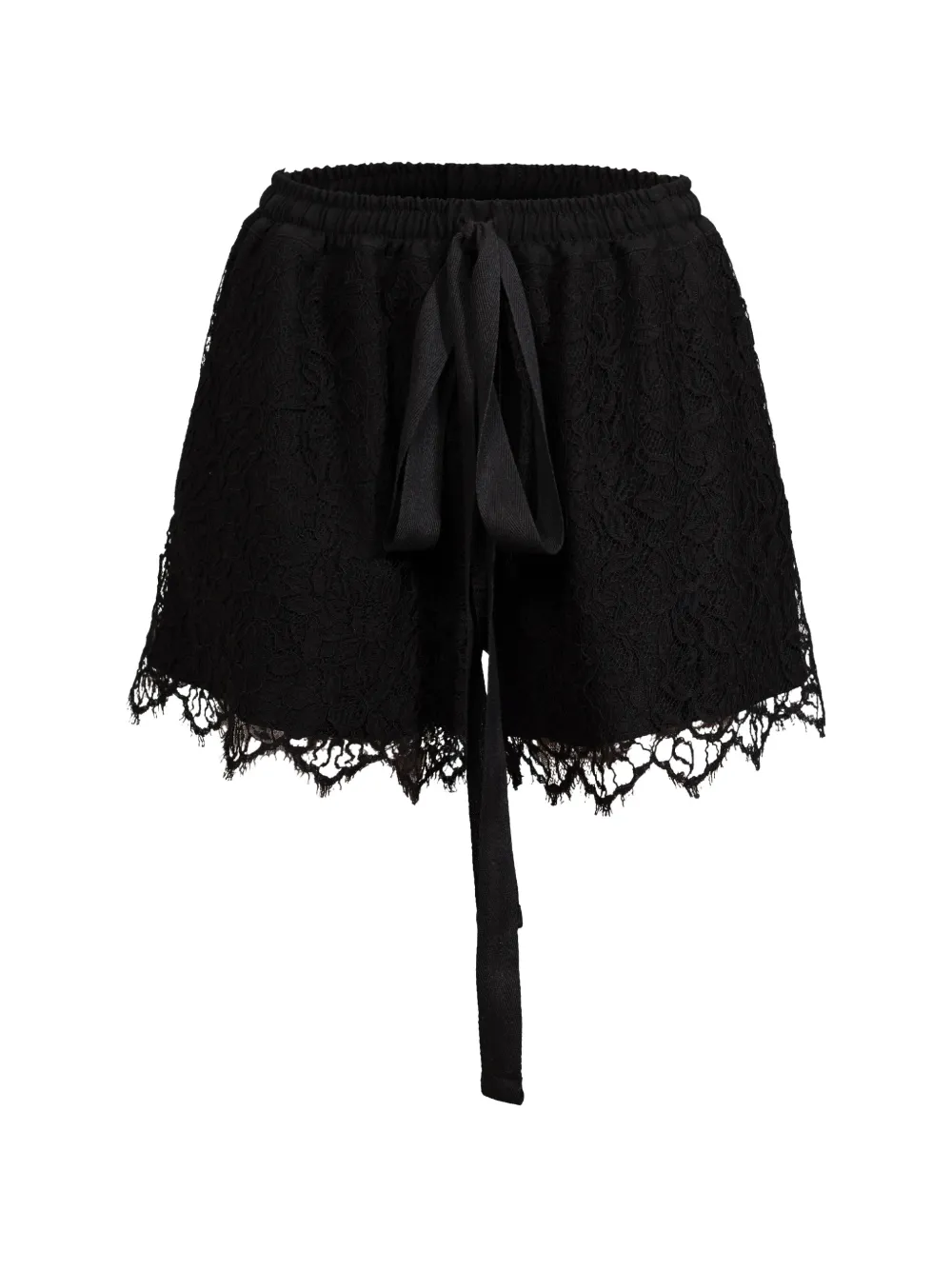 Rxquette Lace-trim Shorts In Black