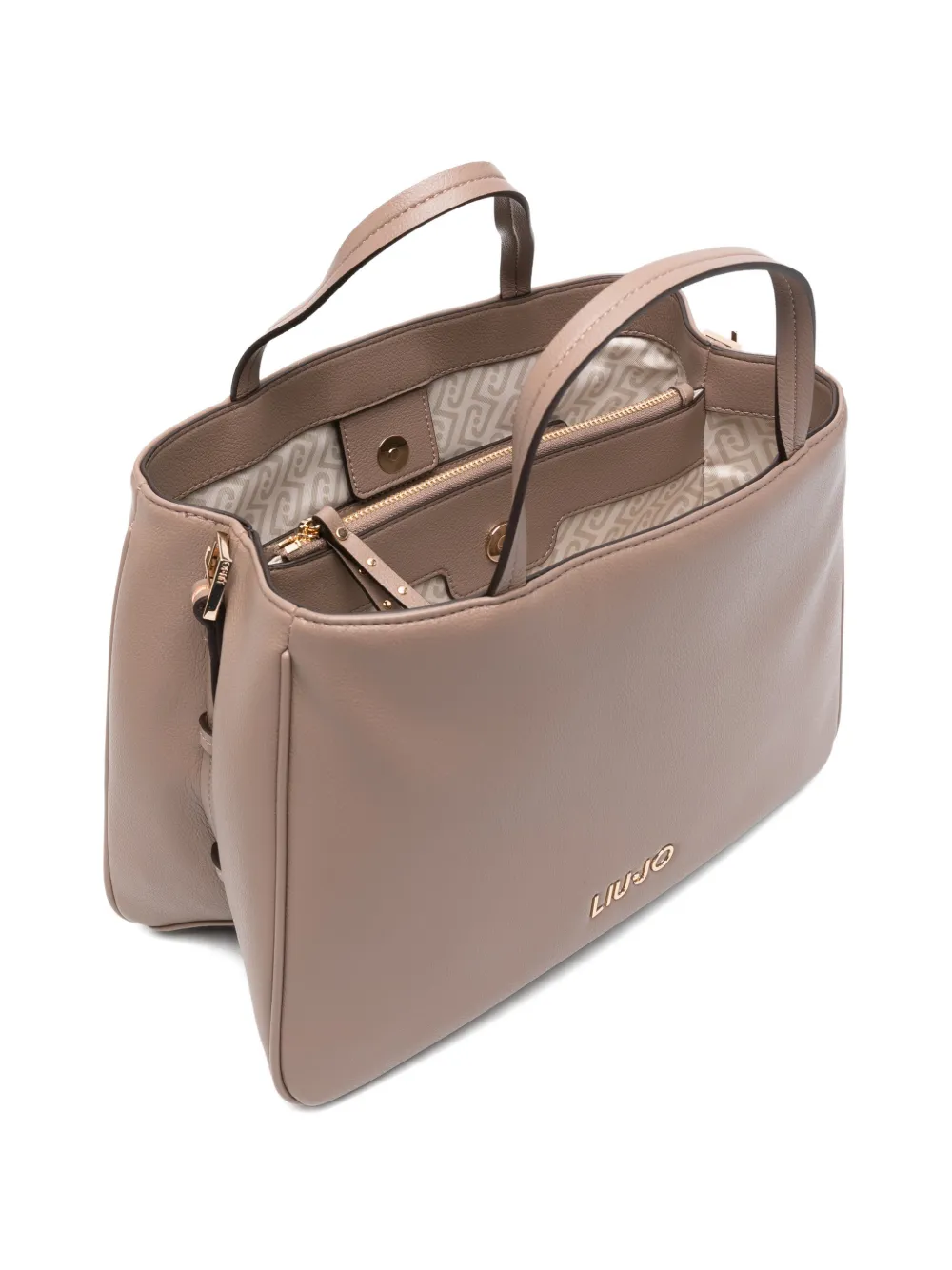 LIU JO Shopper met logo Bruin