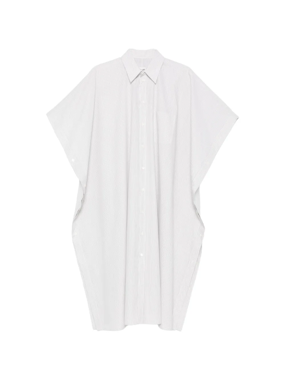 MM6 Maison Margiela striped midi shirt dress - Bianco