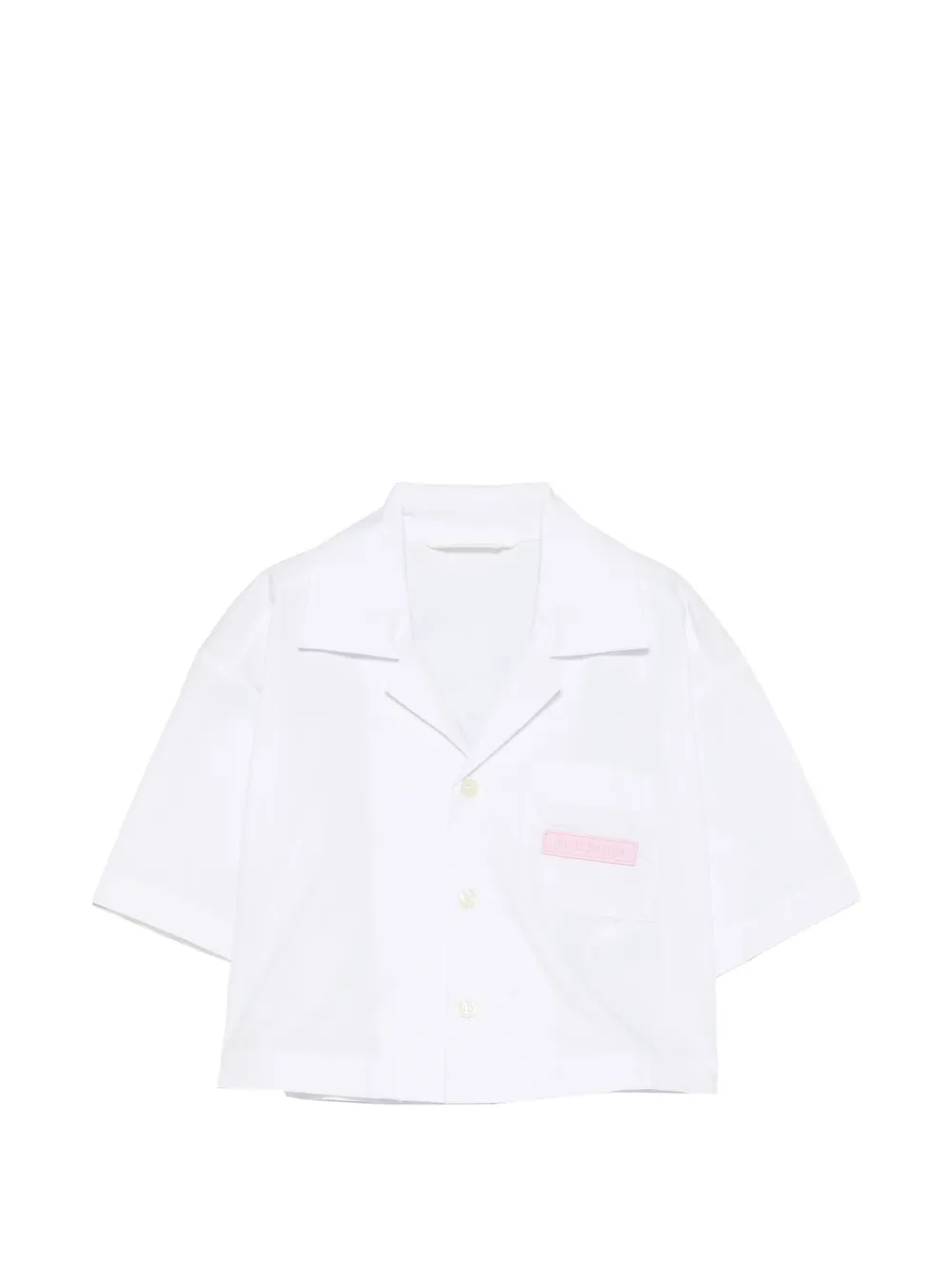 Palm Angels Kids chest-pocket shirt - Bianco