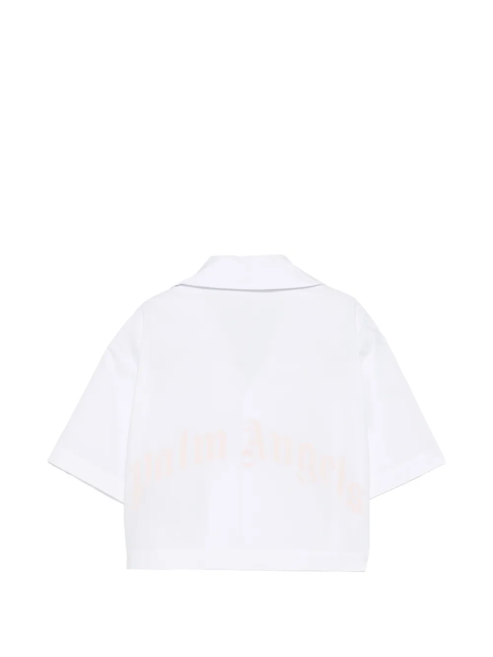 Palm Angels Kids T-shirt met borstzak Wit