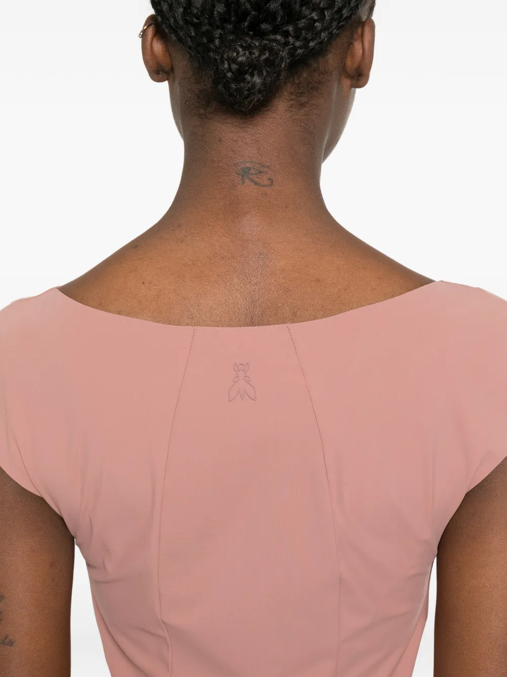 Patrizia Pepe Midi-jurk met kapmouwen Roze