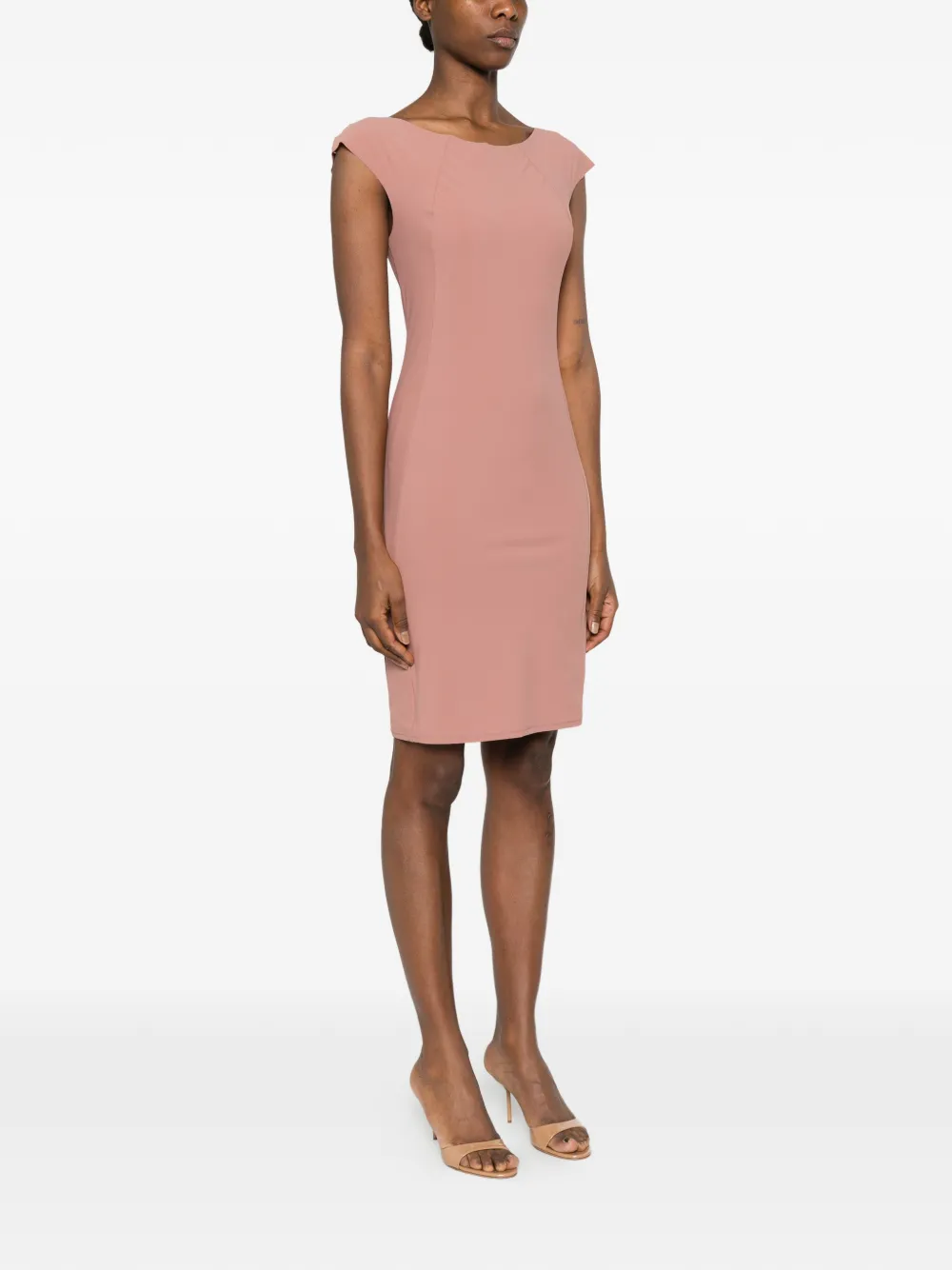 Patrizia Pepe Midi-jurk met kapmouwen Roze