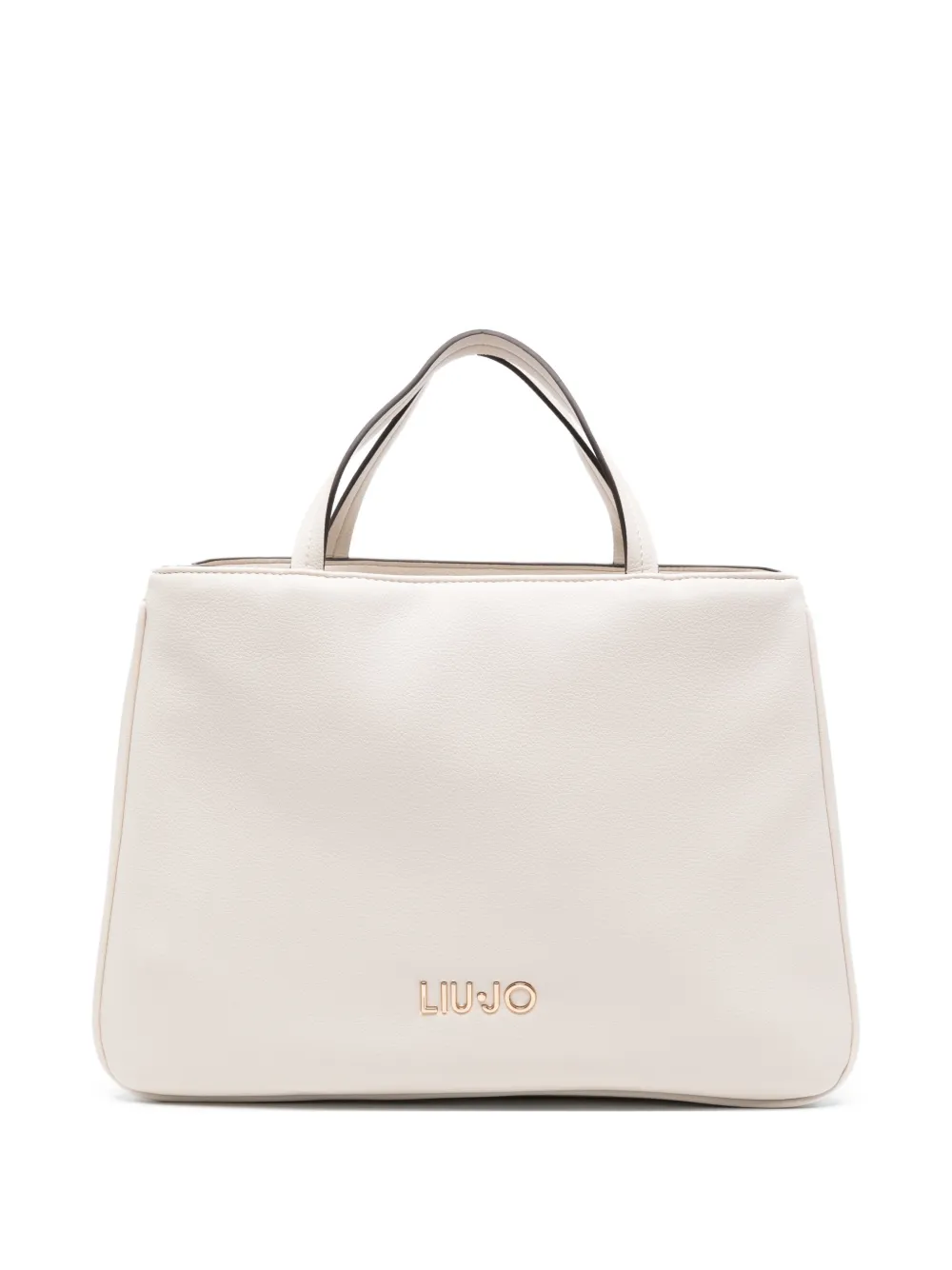 LIU JO Borsa tote con logo - Toni neutri
