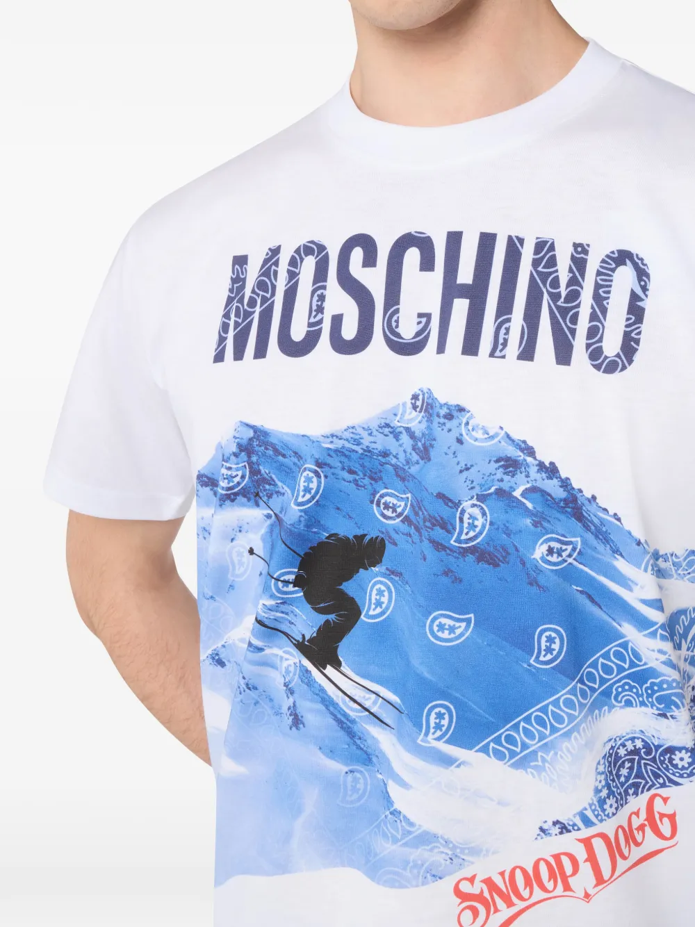 Moschino x Snoop Dogg T-shirt met grafische print Wit