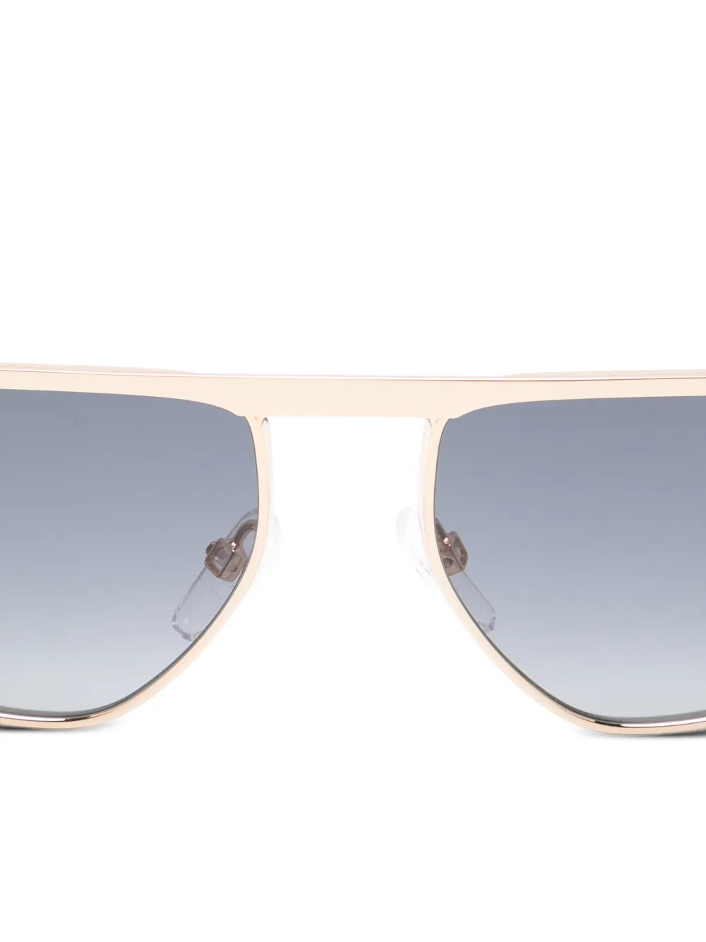  Moschino Eyewear Rectangle-frame Sunglasses - Gold 