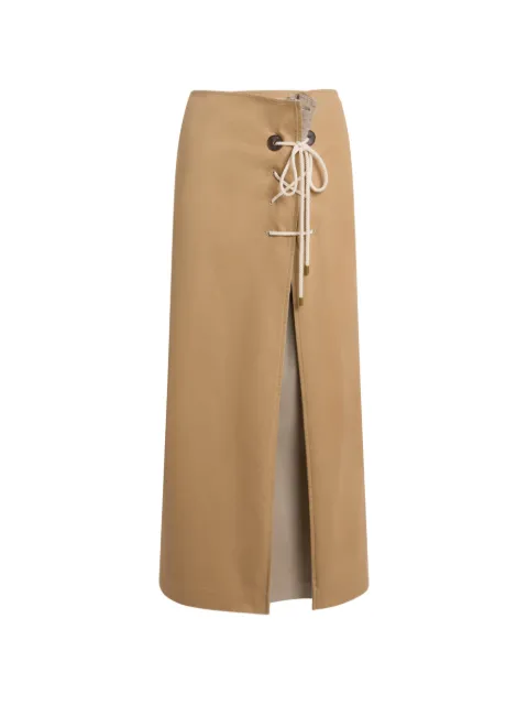 Moschino falda midi con detalle de abertura