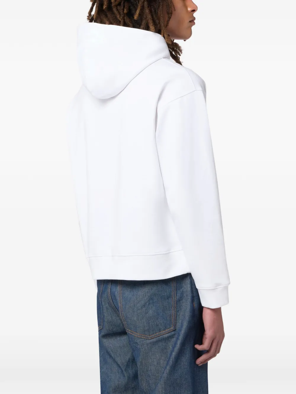 Moschino x Snoop Dogg hoodie met grafische print Wit