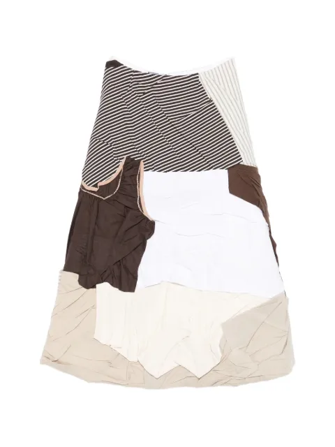 Moschino — patchwork midi skirt