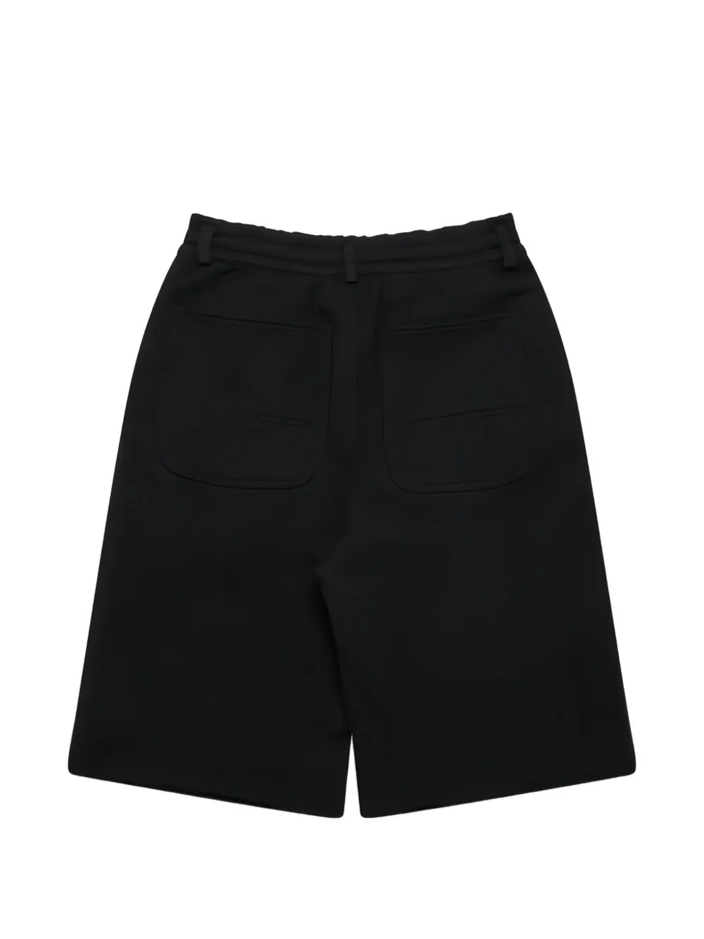 Dover Street Market Geplooide katoenen shorts met trekkoord Zwart