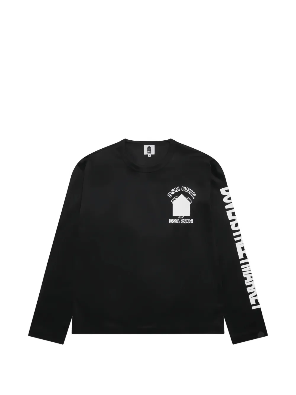 Dover Street Market University long-sleeve cotton T-Shirt - Schwarz