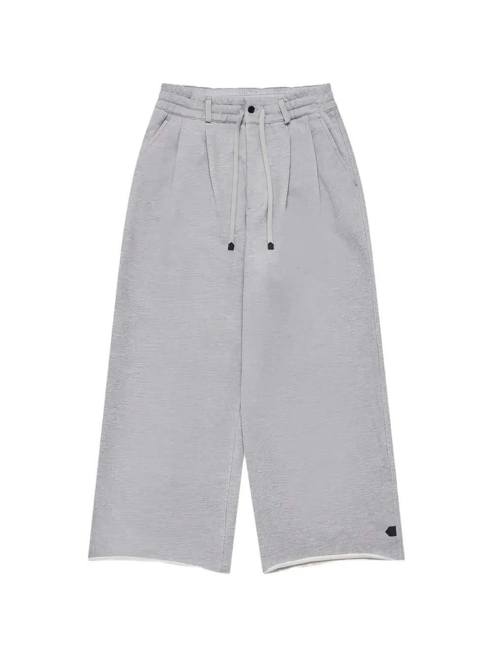 Dover Street Market drawstring-detail pleated cotton track pants - Grigio