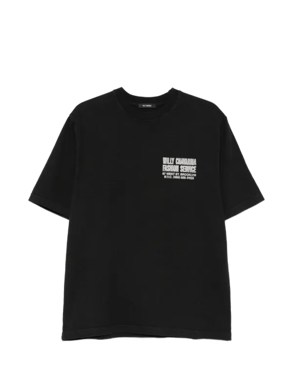 Willy Chavarria Fashion Services Tシャツ | ブラック | FARFETCH JP