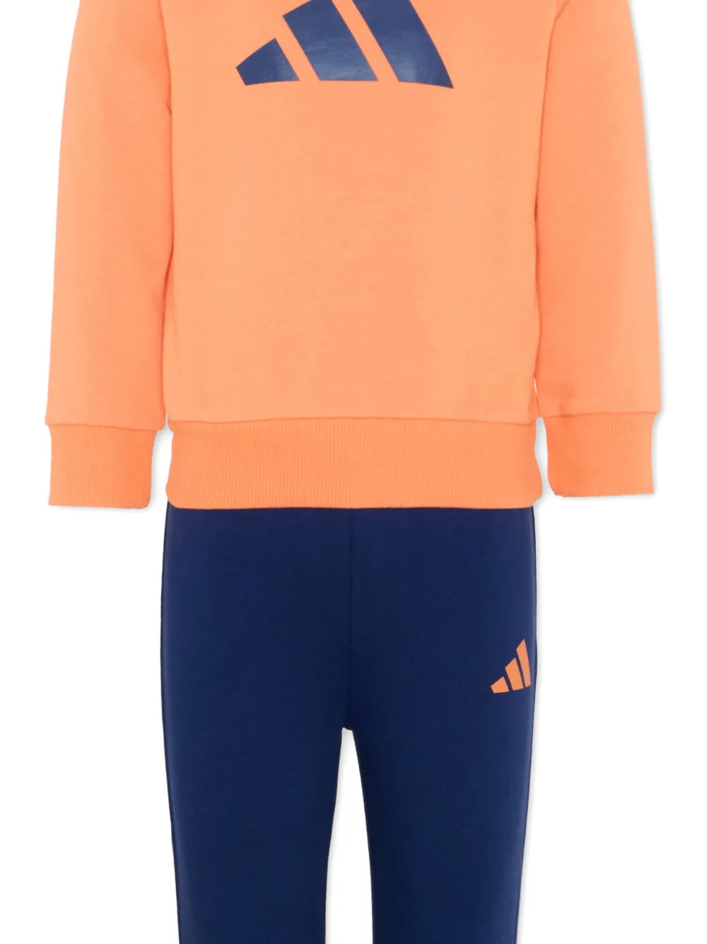  Adidas Kids Survêtement à Détail De Logo - Orange 