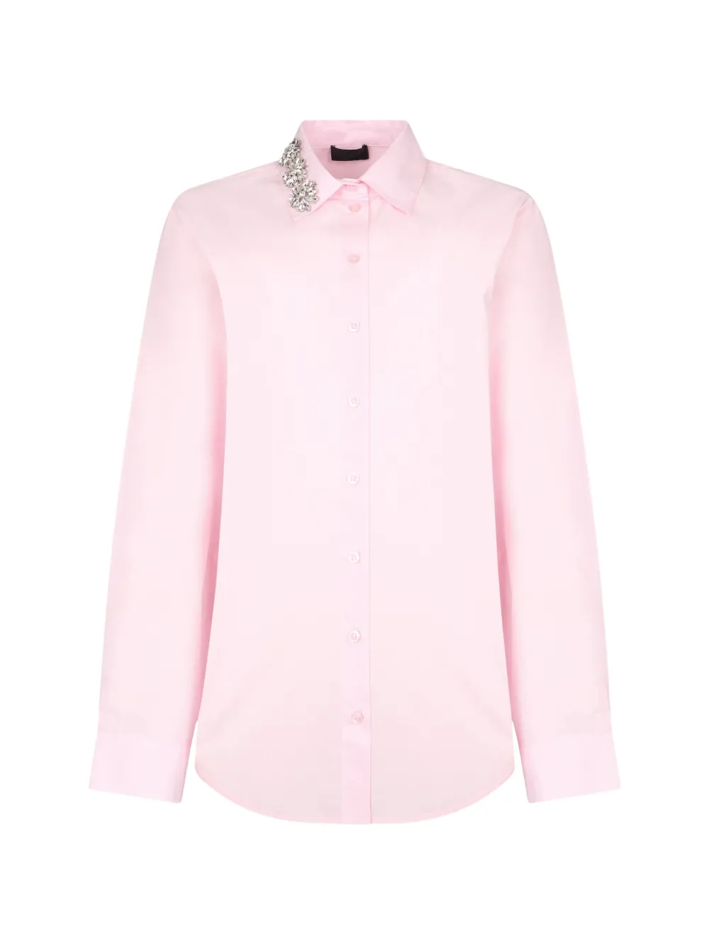 LIU JO crystal-embellished shirt - Pink