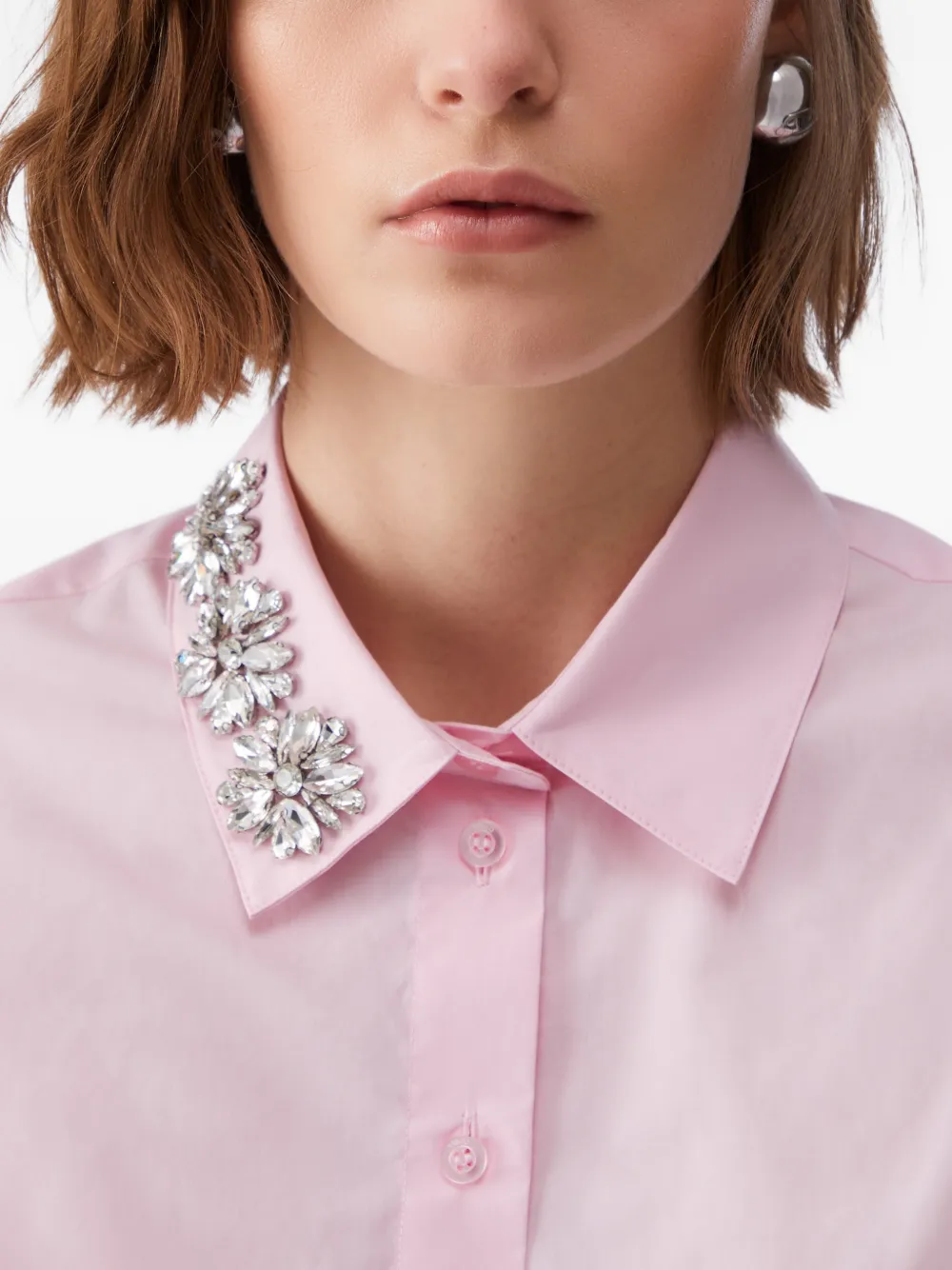 LIU JO Blouse met borduurwerk Roze