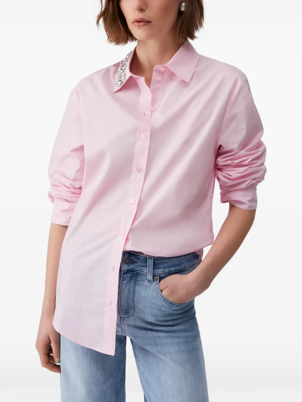 LIU JO Blouse met borduurwerk Roze