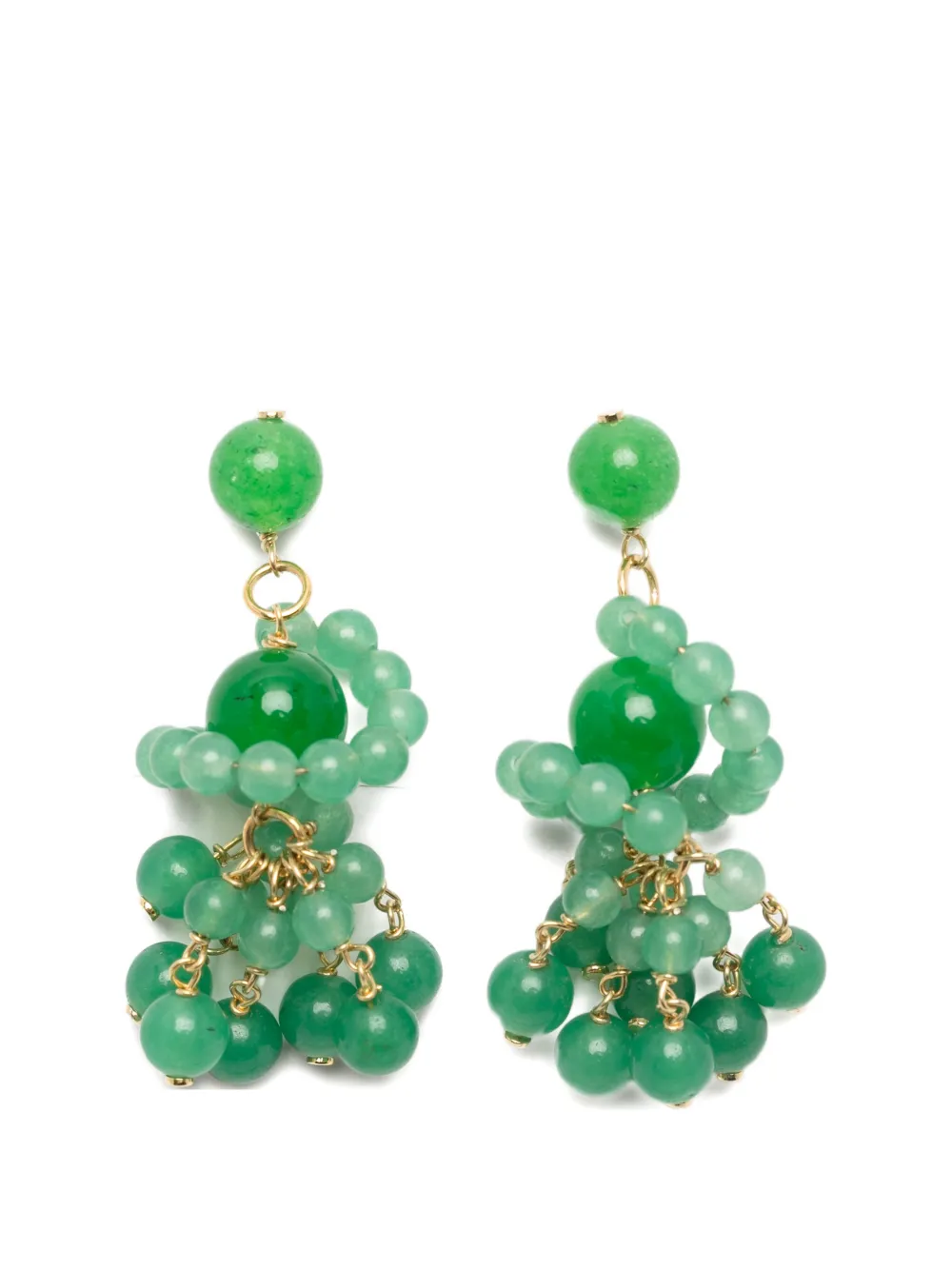 Completedworks beaded drop earrings - Oro