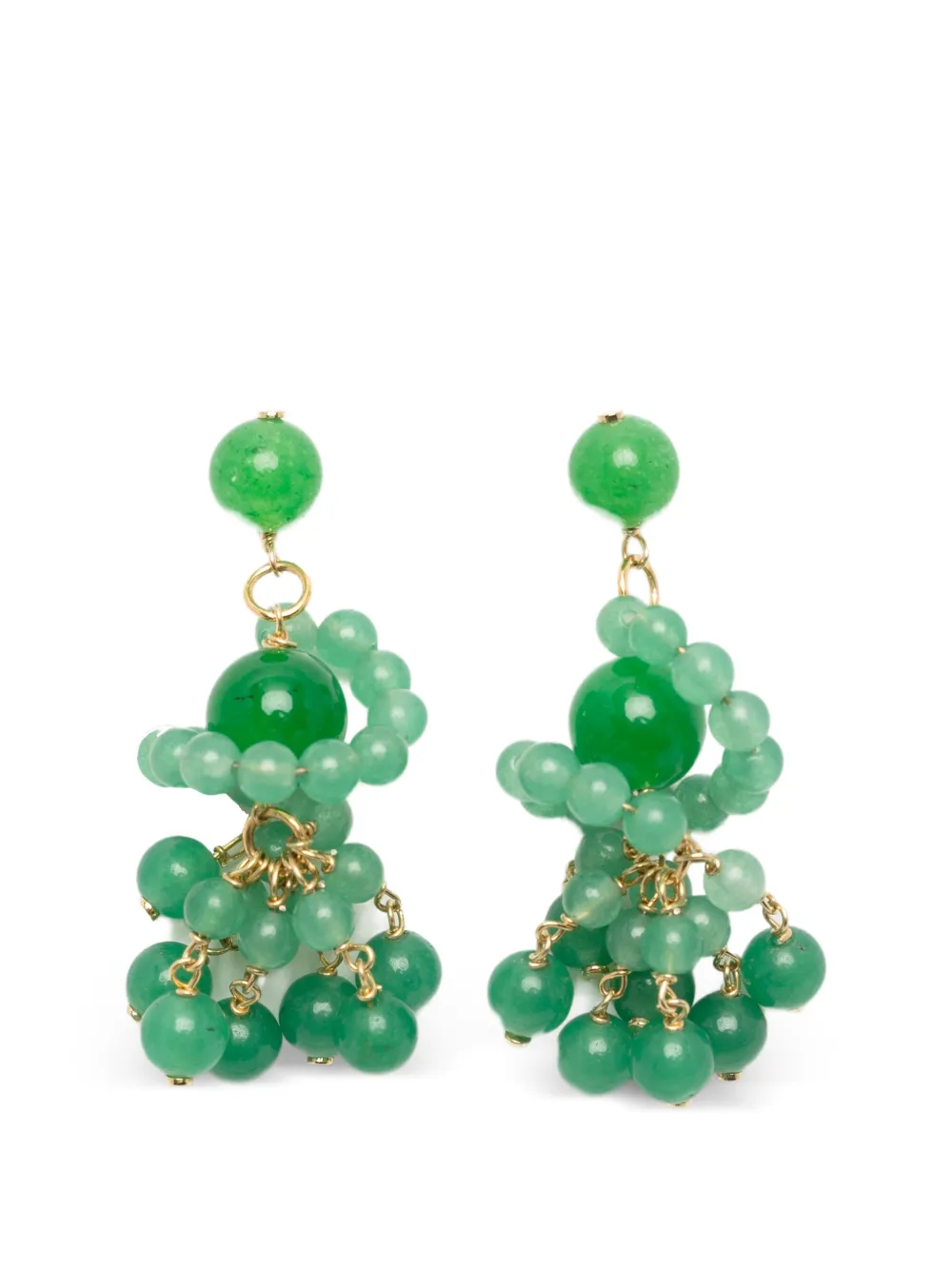 Completedworks beaded drop earrings - Gold