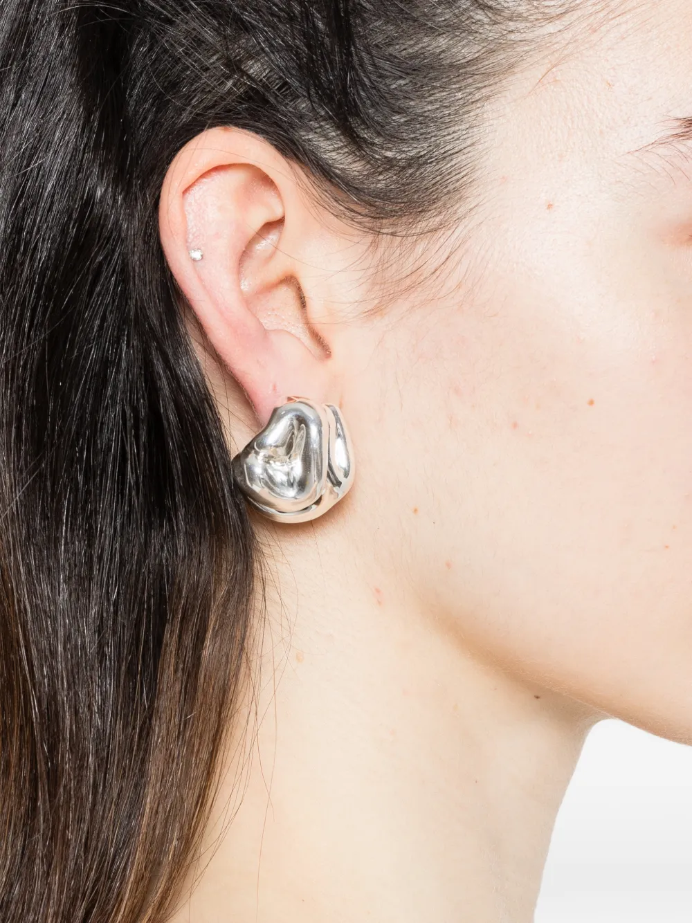 Completedworks Knoll abstract earrings - Argento