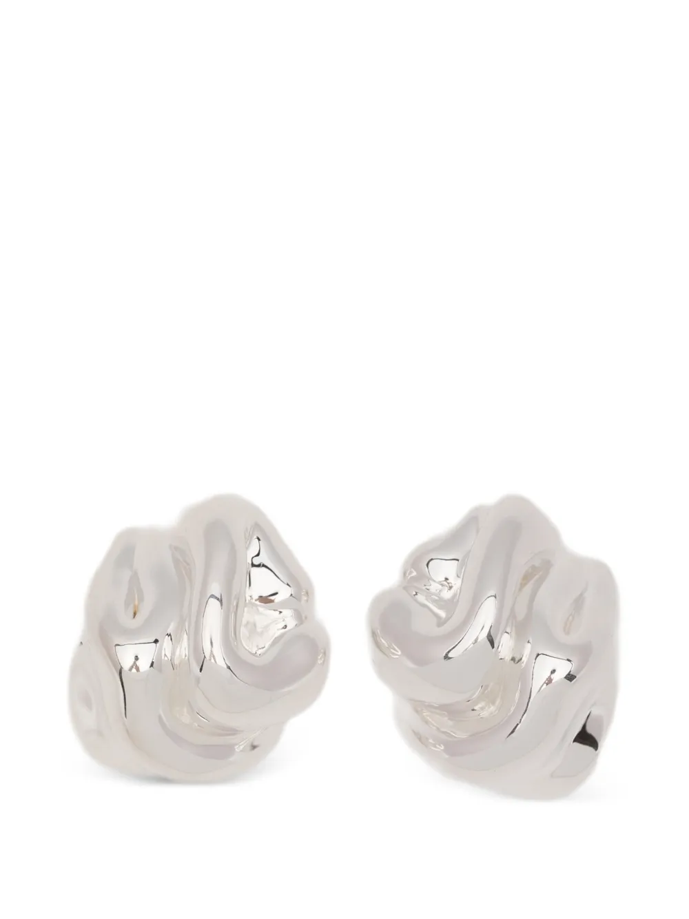 Completedworks Knoll abstract earrings - Argento