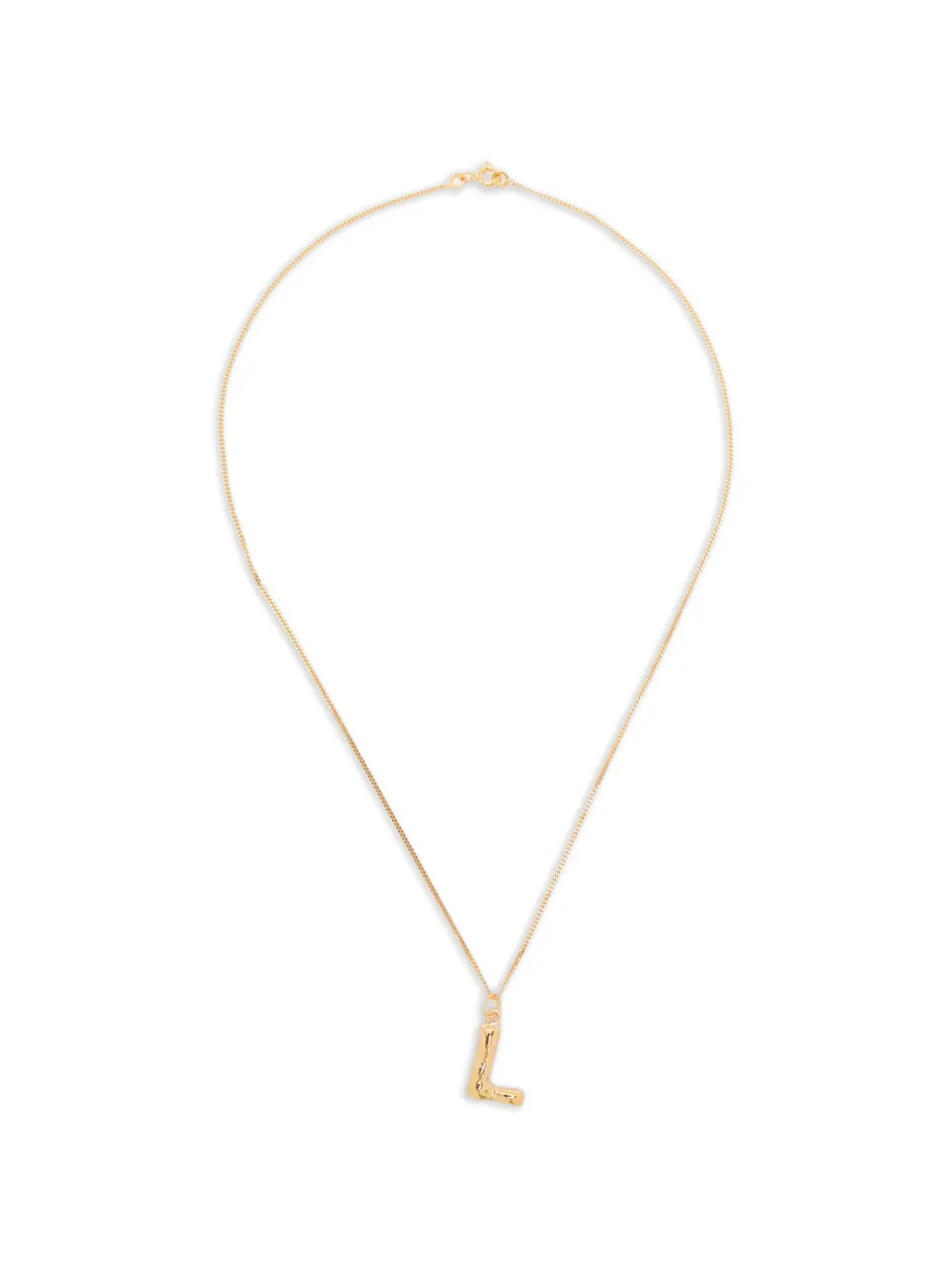 Completedworks L-initial pendant necklace - Oro