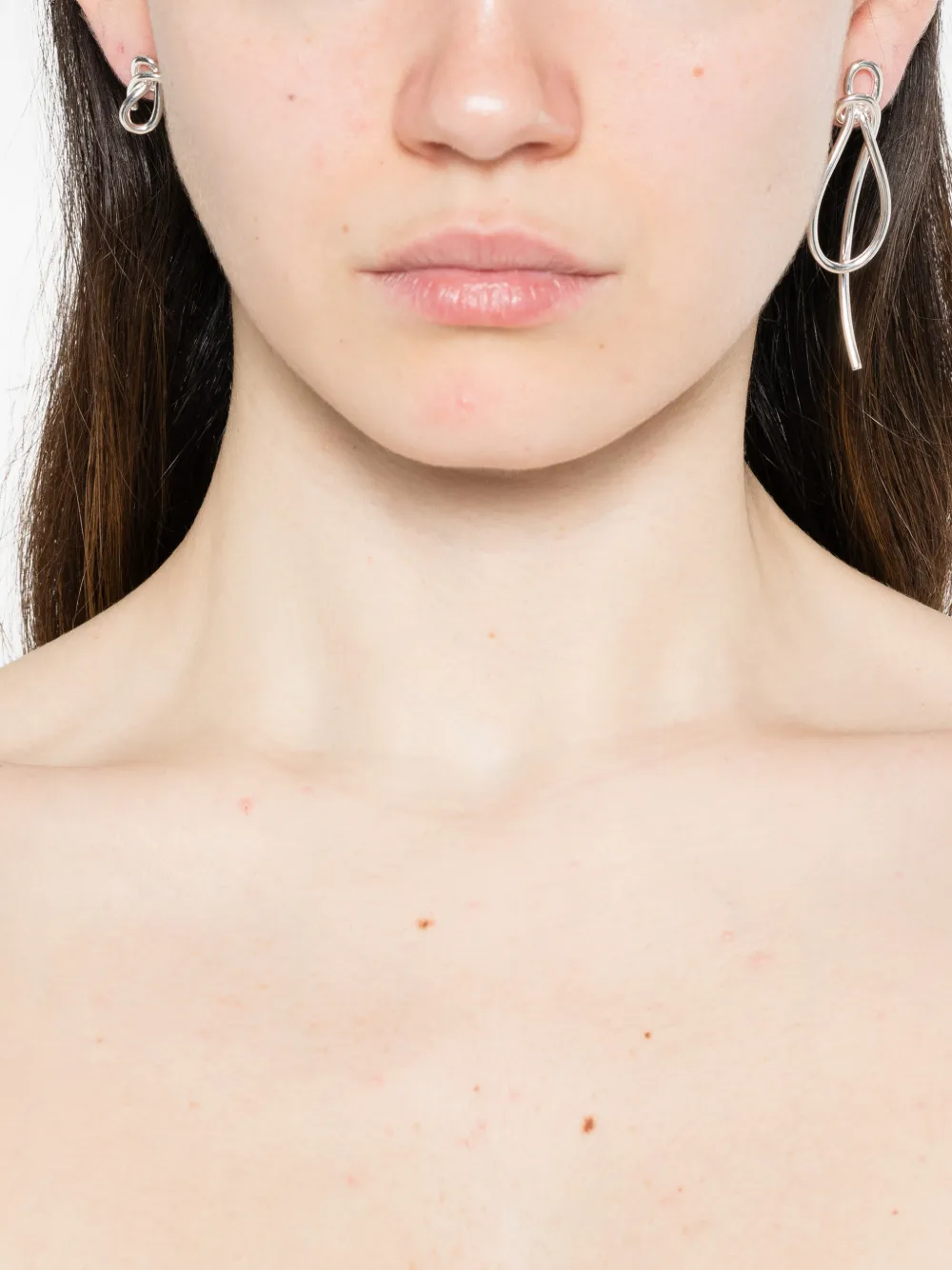  Completedworks Thread Knot-detail Earrings - Silver 