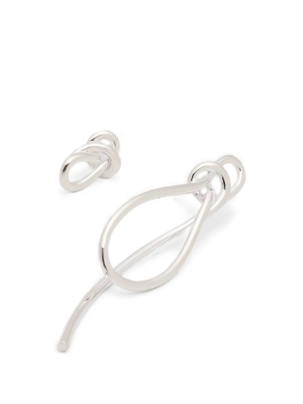  Completedworks Thread Knot-detail Earrings - Silver 
