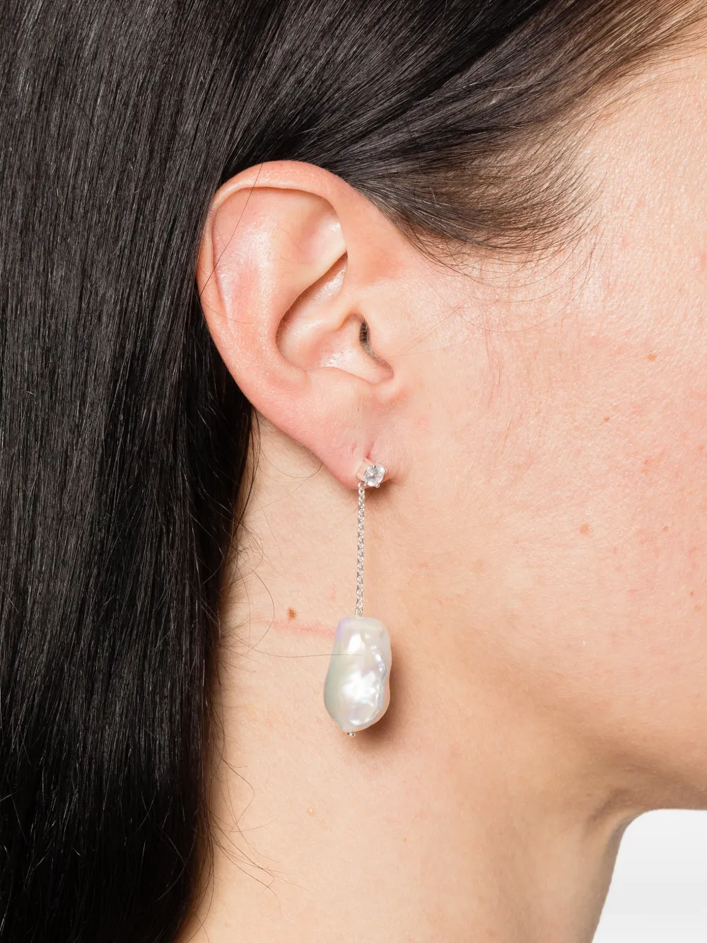 Completedworks pearl drop earrings - Argento