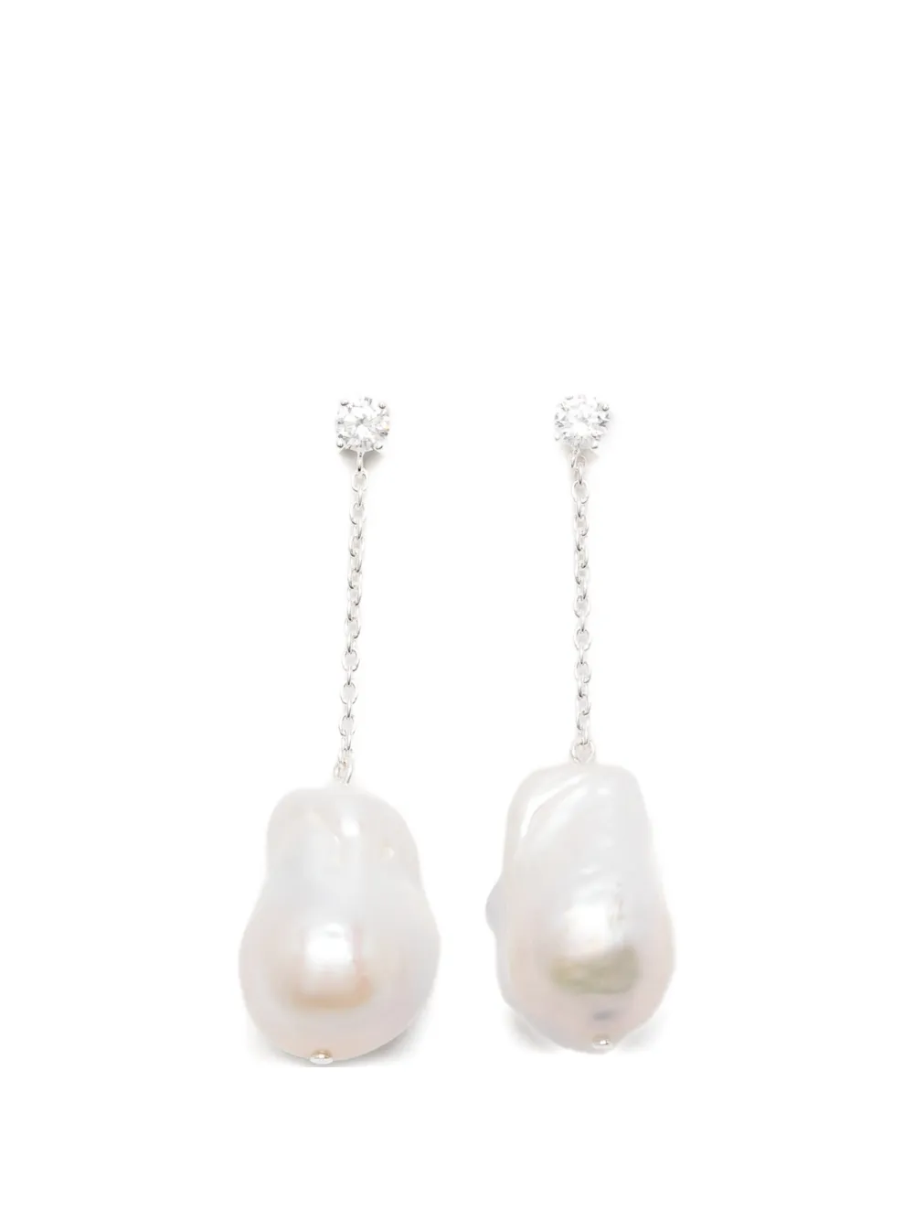 Completedworks pearl drop earrings - Argento
