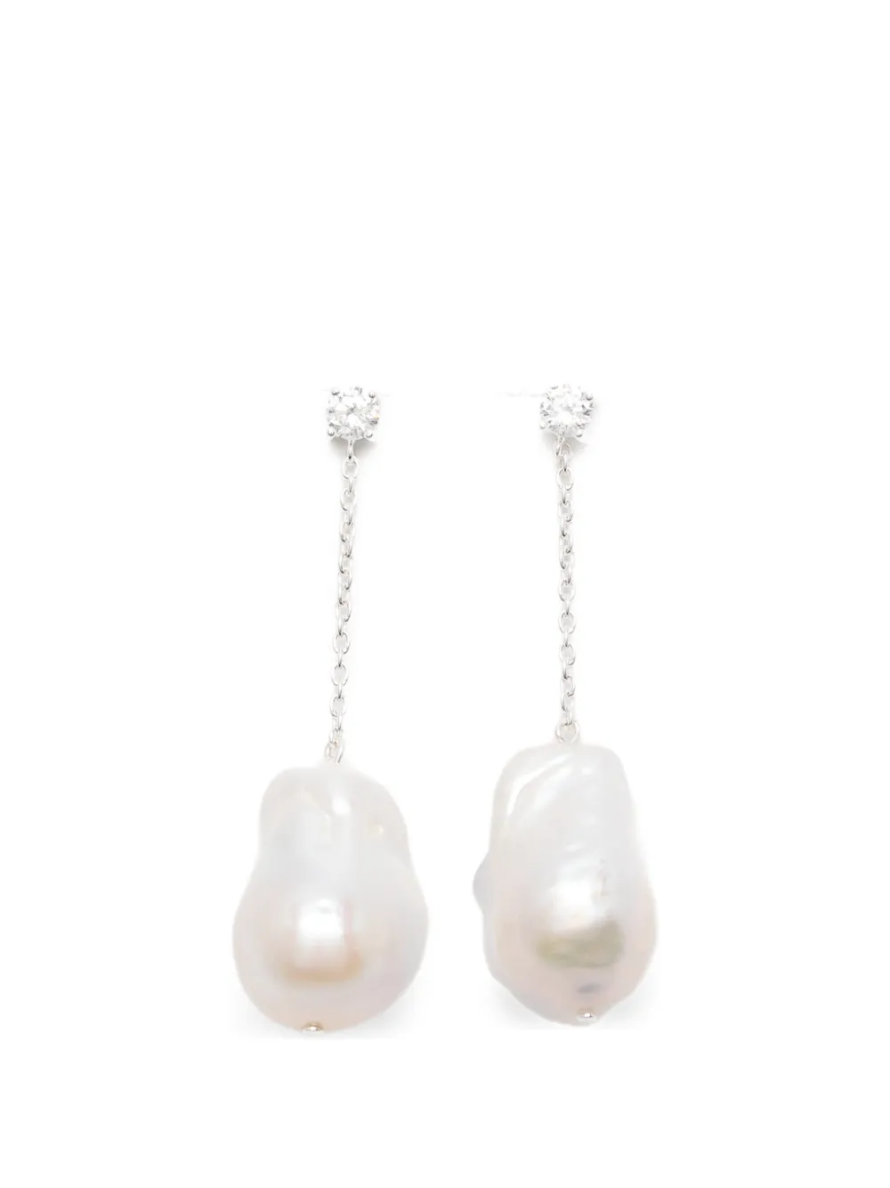 Completedworks pearl drop earrings - Argento