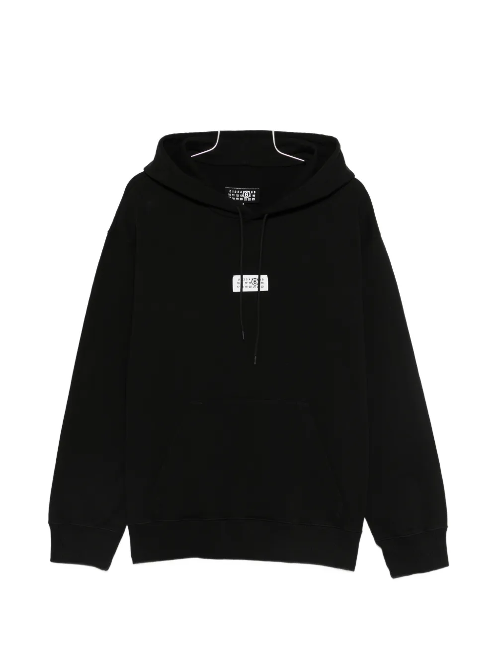 MM6 Maison Margiela logo hooded sweatshirt - Nero