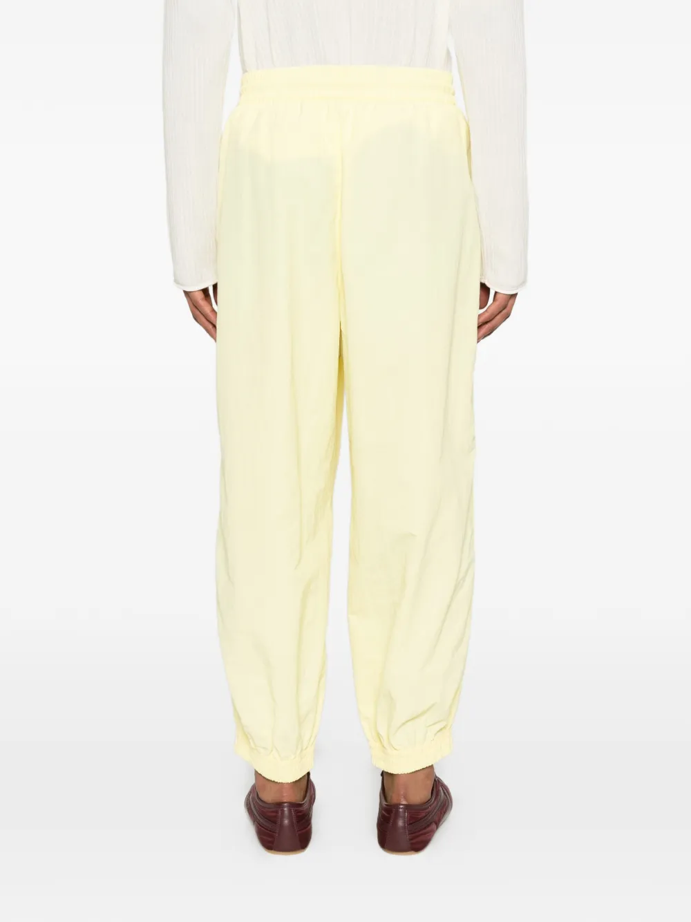 Willy Chavarria Broek met geborduurd logo Geel