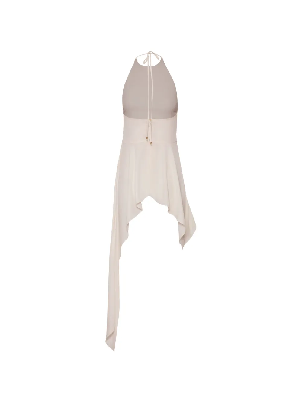 Baobab Lorenza asymmetrische haltertop Beige